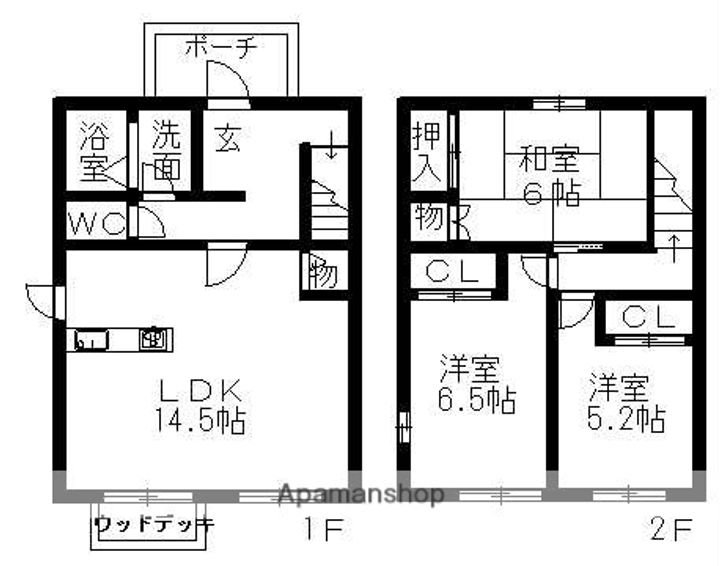 ハーブヴィレッジA・B・C棟の間取り