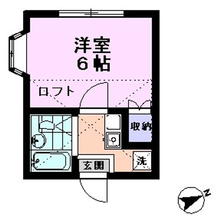 デュブラン早稲田の間取り