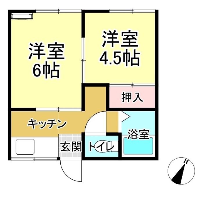 コーポ鈴木(からみでん)の間取り