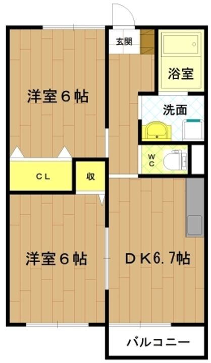 三重県伊勢市黒瀬町(アパート)の賃貸物件の間取り