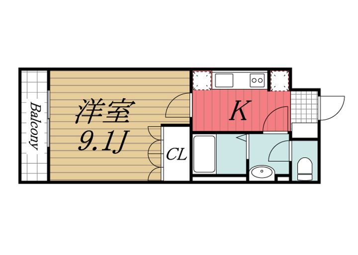 千葉県市原市飯沼(アパート)の賃貸物件の間取り