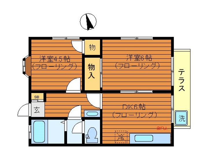 東京都三鷹市牟礼4(アパート)の賃貸物件の間取り