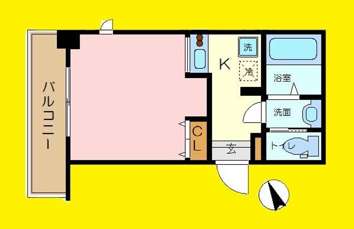 神奈川県横浜市金沢区六浦1(マンション)の賃貸物件の間取り