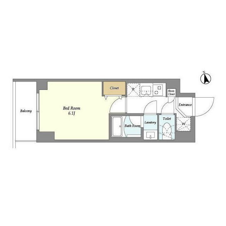 東京都品川区南大井3(マンション)の賃貸物件の間取り