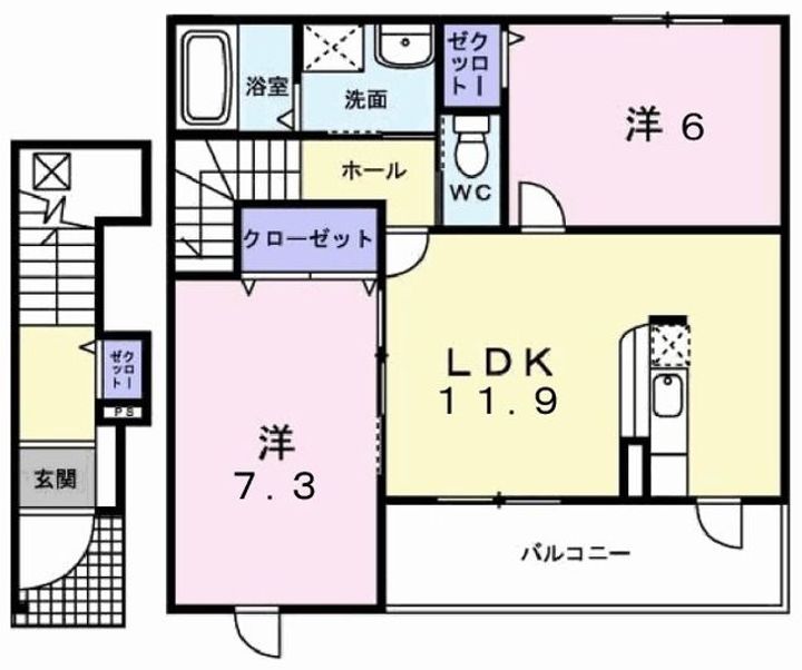 エテルナ韮山の間取り