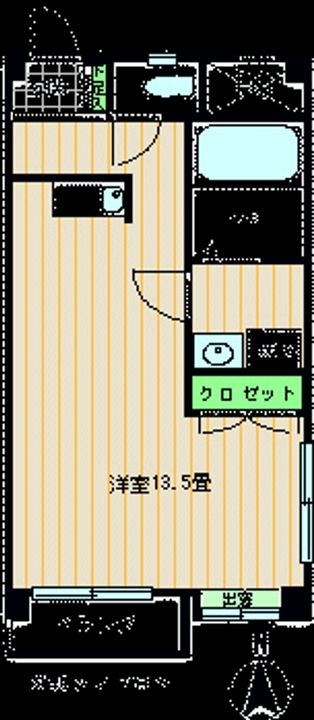 矢野ハイツ5棟の間取り