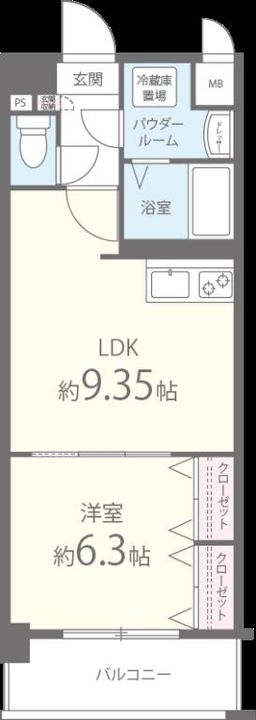 ムーンリバー久留米東町の間取り