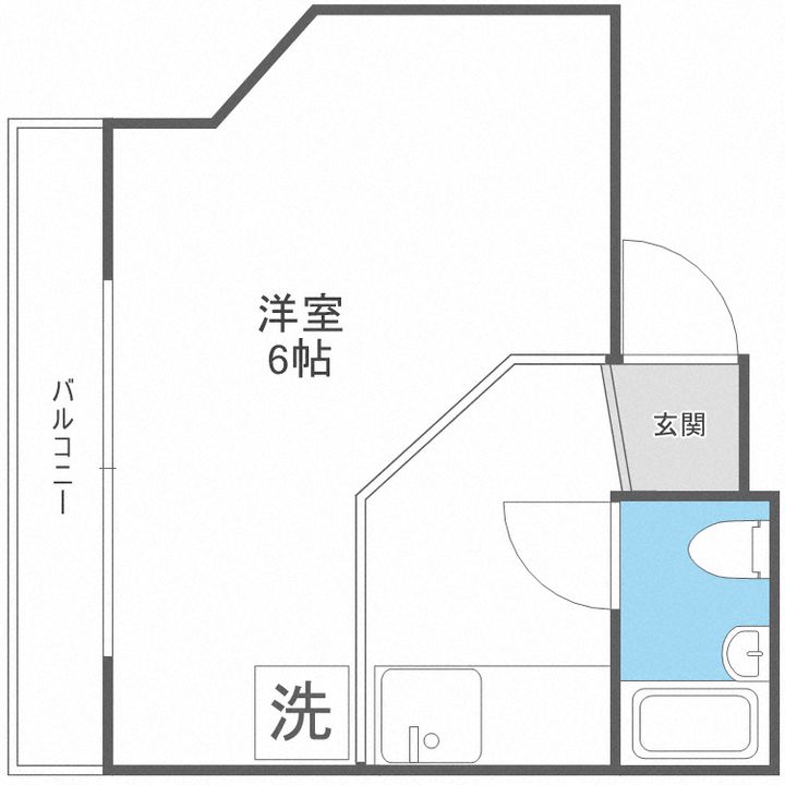 北海道札幌市中央区北五条西10(マンション)の賃貸物件の間取り