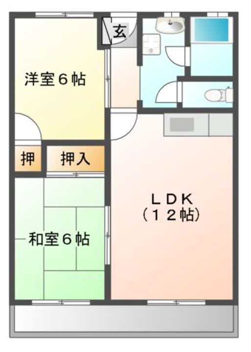 丸栄ライオンズマンションB棟の間取り
