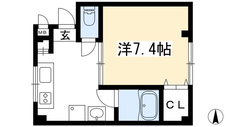 フォルテ山科の間取り