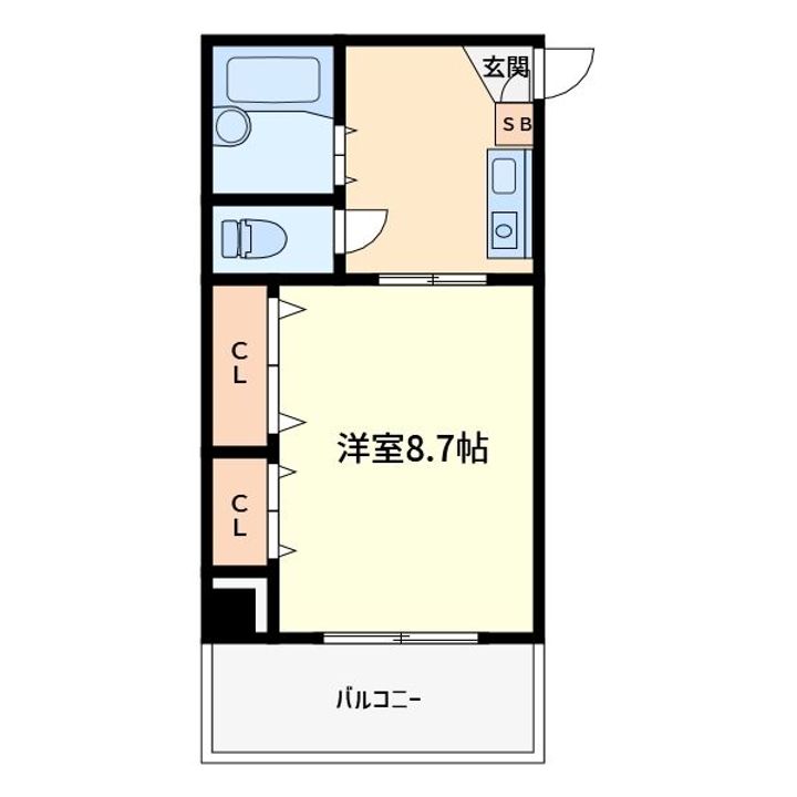 メロディーハイム美章園の間取り
