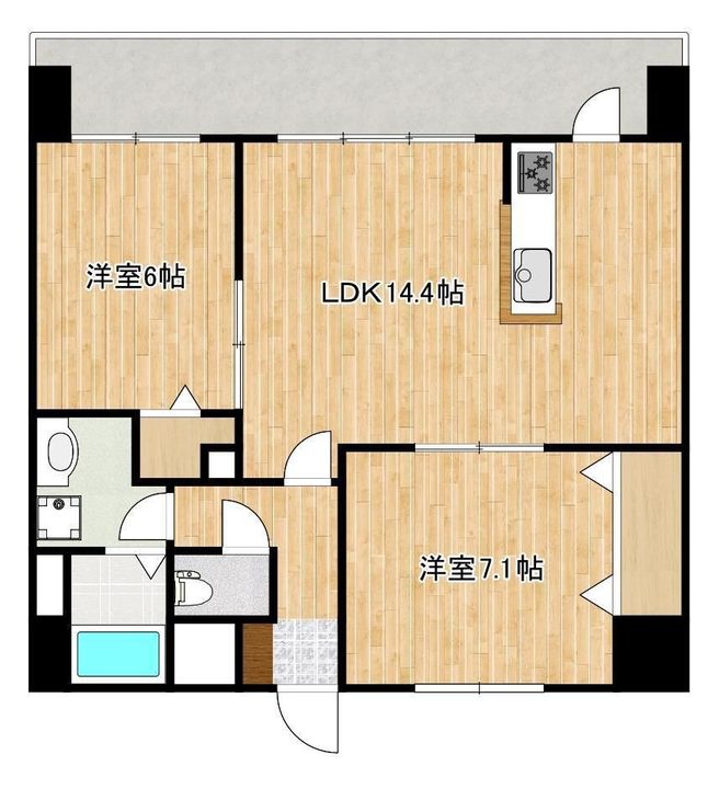 クロノス39京町本丁の間取り