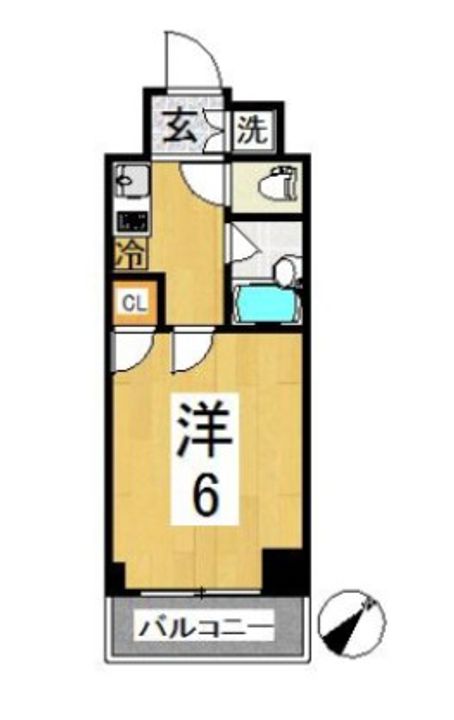 神奈川県川崎市高津区溝口2(マンション)の賃貸物件の間取り