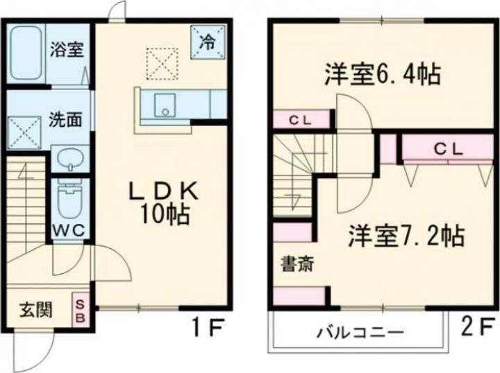 Pin tail 五岳 (パンテール ゴガク)   Bの間取り