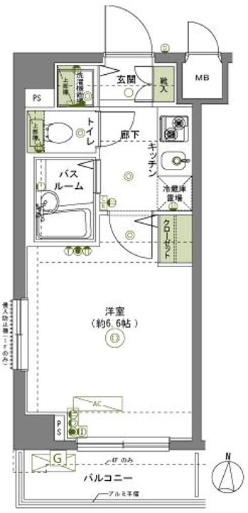 フェニックス中板橋弐番館の間取り