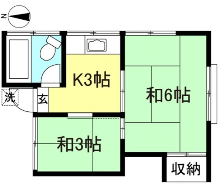 東京都狛江市駒井町3(アパート)の賃貸物件の間取り
