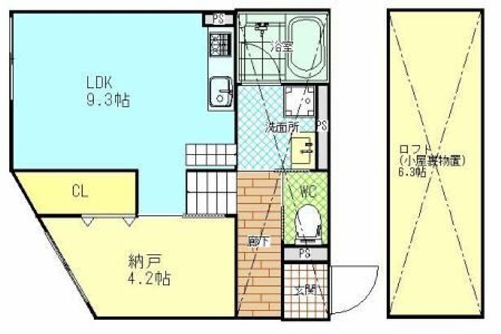 スマイシアAPARTMENT西條町の間取り