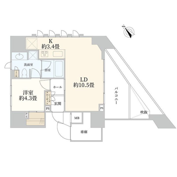 ヴァントヌーベル代々木の間取り