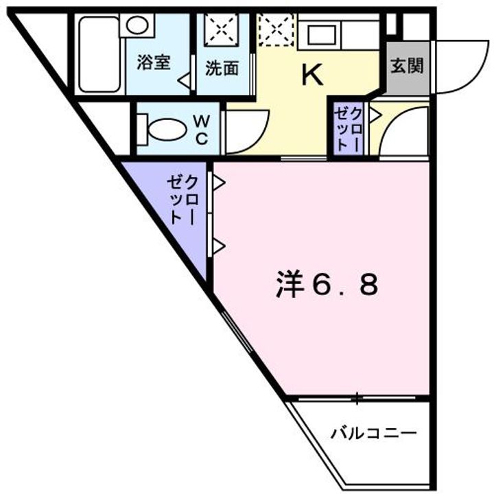 茨城県日立市鮎川町2(アパート)の賃貸物件の間取り