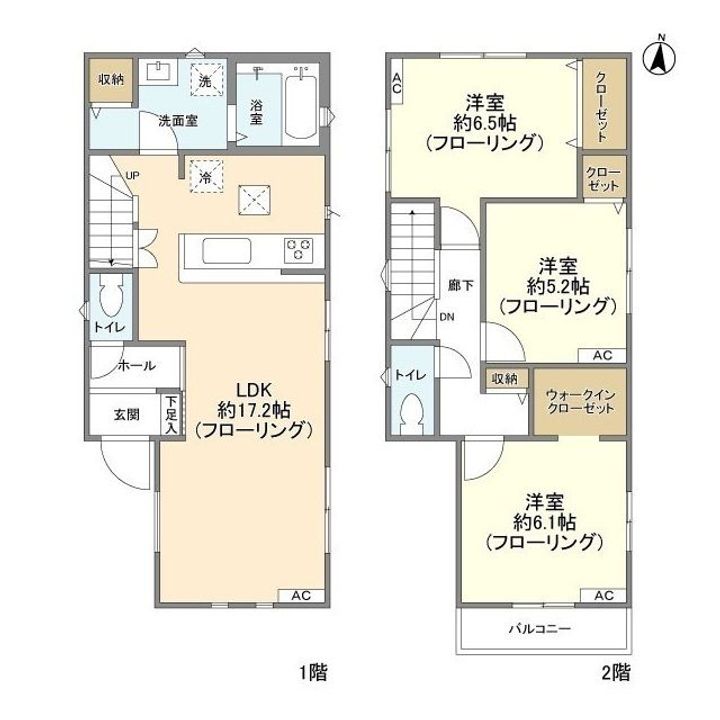東京都八王子市椚田町(一戸建)の賃貸物件の間取り