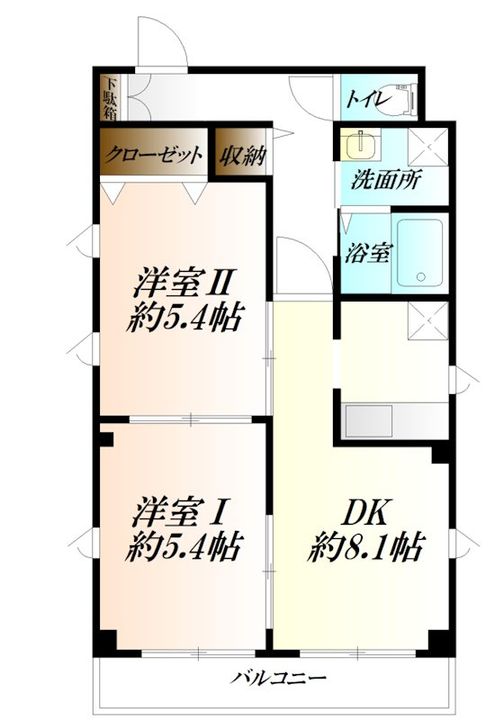 サンヒルズ山田の間取り