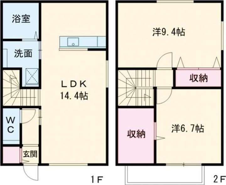 群馬県前橋市昭和町2(アパート)の賃貸物件の間取り