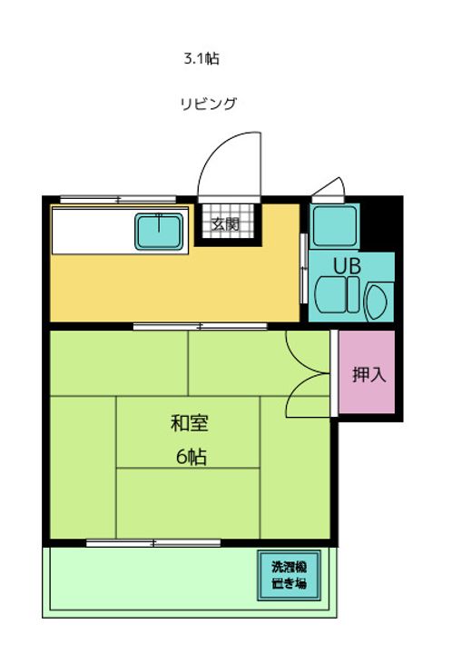 北川ハイツの間取り