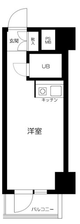 神奈川県横浜市中区花咲町1(マンション)の賃貸物件の間取り