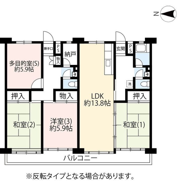 UR大谷田一丁目の間取り