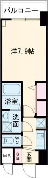 S-RESIDENCE堺筋本町Unoの間取り