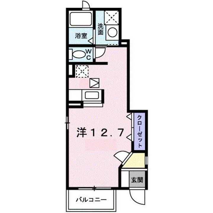 栃木県宇都宮市中今泉1(アパート)の賃貸物件の間取り