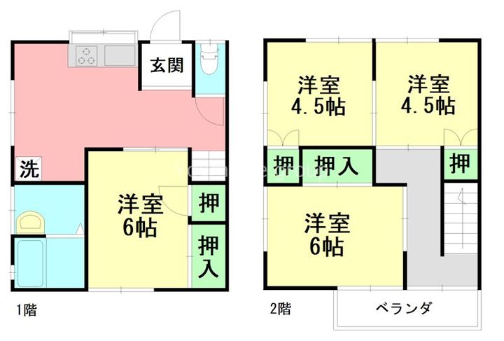 神奈川県伊勢原市桜台1(一戸建)の賃貸物件の間取り