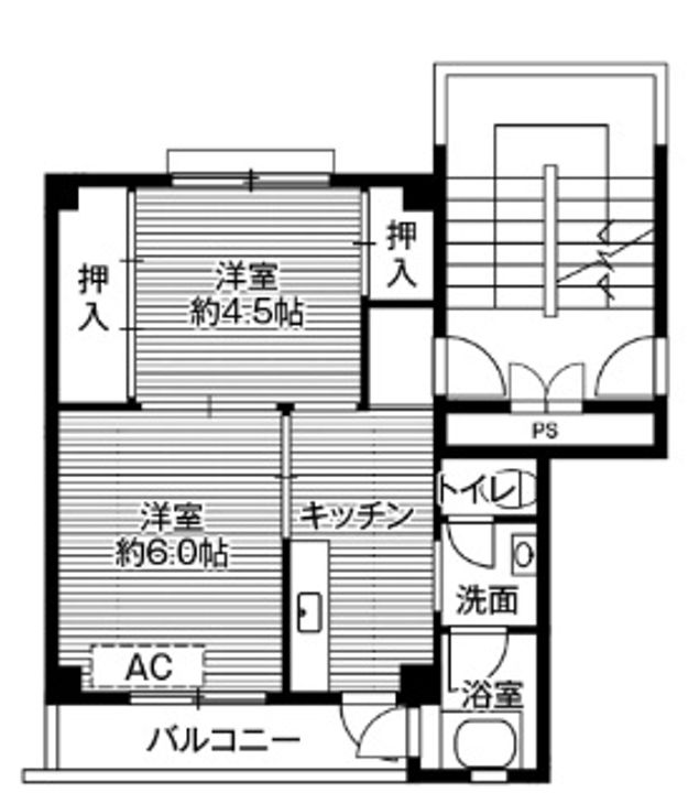 徳島県小松島市立江町字松本(マンション)の賃貸物件の間取り