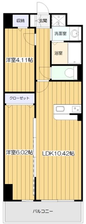 大阪府大阪市淀川区木川東3(マンション)の賃貸物件の間取り