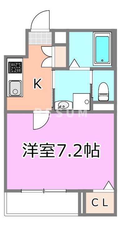 千葉県千葉市中央区長洲2(アパート)の賃貸物件の間取り
