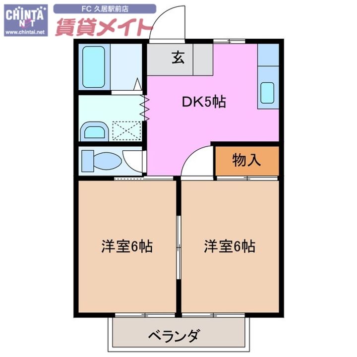 ハイツ前川の間取り
