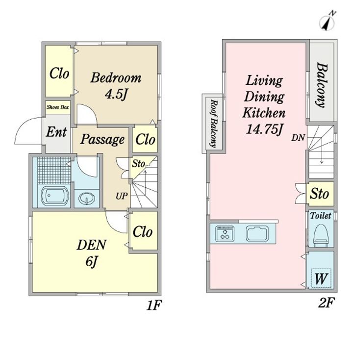 神奈川県横浜市神奈川区白幡南町(一戸建)の賃貸物件の間取り