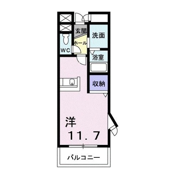 群馬県高崎市中居町4(マンション)の賃貸物件の間取り