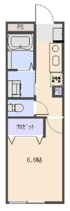 神奈川県大和市中央3(アパート)の賃貸物件の間取り