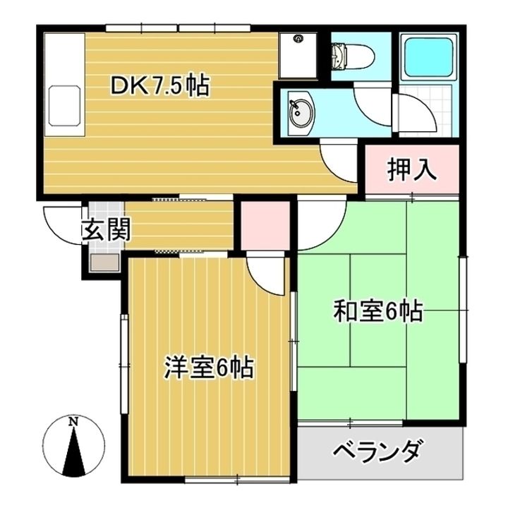 コーポコスモスの間取り