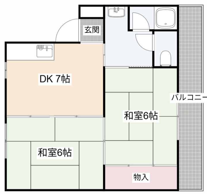 大阪府高槻市津之江町3(マンション)の賃貸物件の間取り