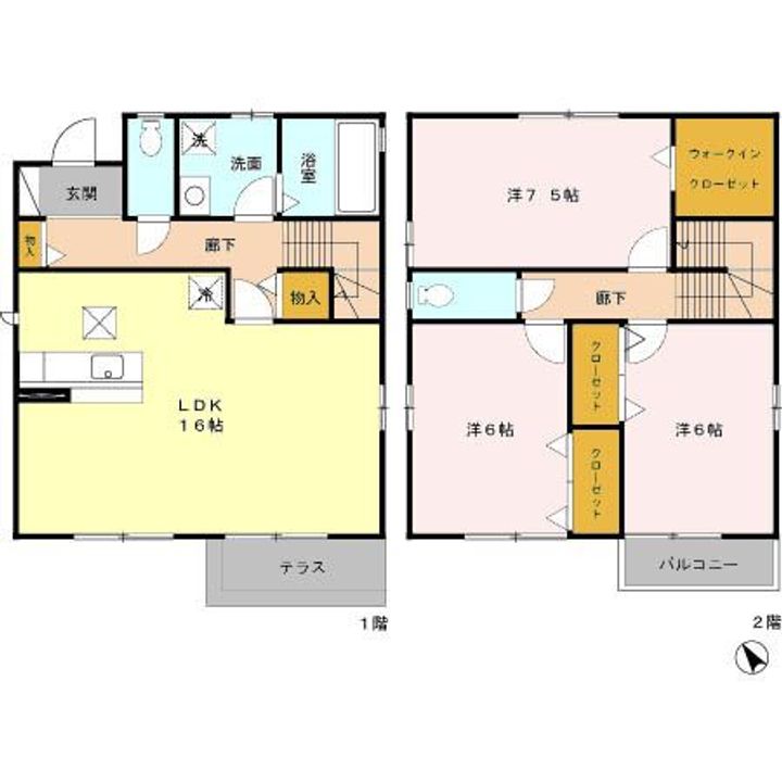静岡県浜松市中央区富塚町(一戸建)の賃貸物件の間取り