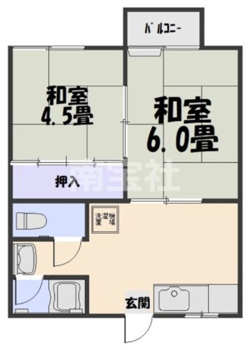 坂元ハイツの間取り