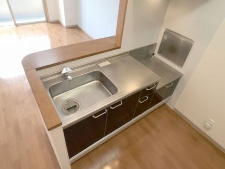 栃木県宇都宮市台新田町(マンション)の賃貸物件のキッチン