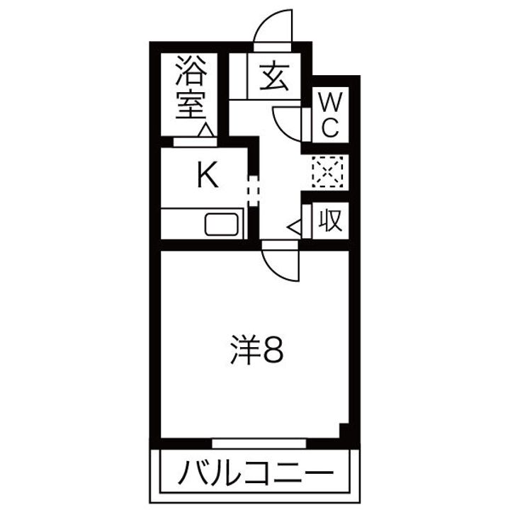 群馬県前橋市川原町2(マンション)の賃貸物件の間取り