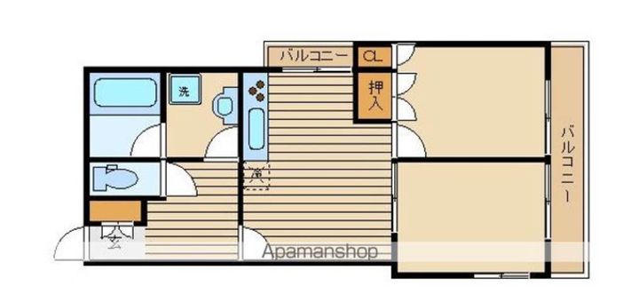 東京都新宿区中落合1(マンション)の賃貸物件の間取り