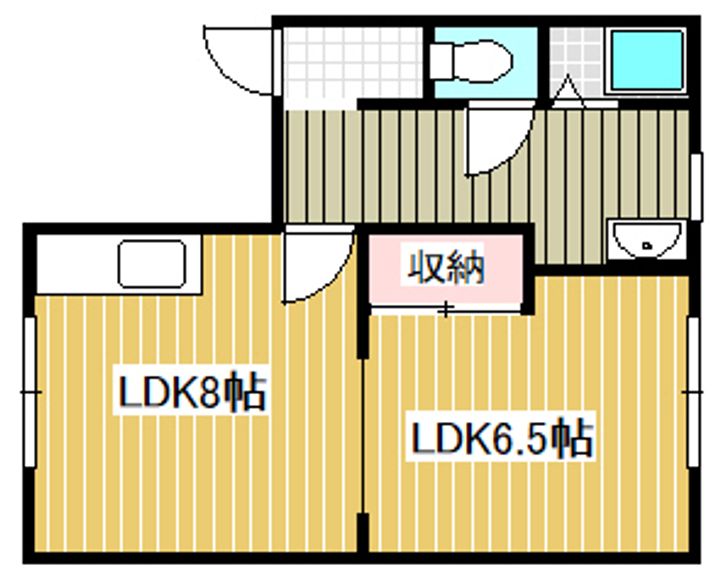 ムラハイツ(1DK)の間取り