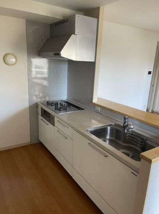 熊本県熊本市中央区水前寺1(マンション)の賃貸物件のキッチン