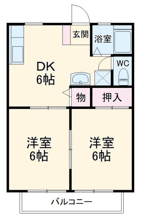 パナハイツ秋山の間取り