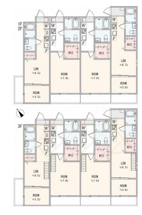 神奈川県藤沢市亀井野4(アパート)の賃貸物件の間取り
